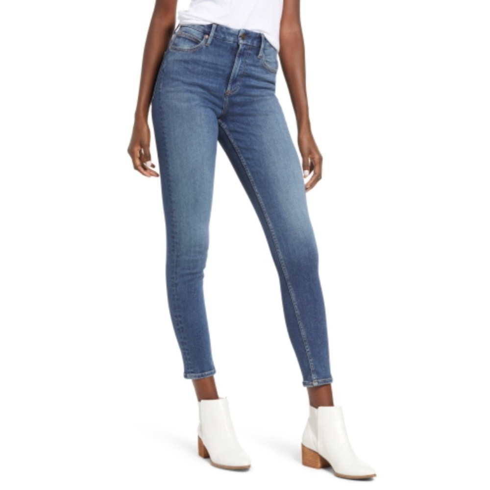 Free People Montana Skinny Jeans in Dark Rinse.
